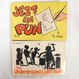 VTG 1st Edition Book Lot Jest In Pun & The‎ Underground Light Bulb